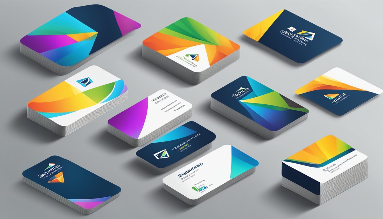 A colorful logo displayed on various marketing materials, such as business cards, flyers, and banners, with a consistent design for brand recognition