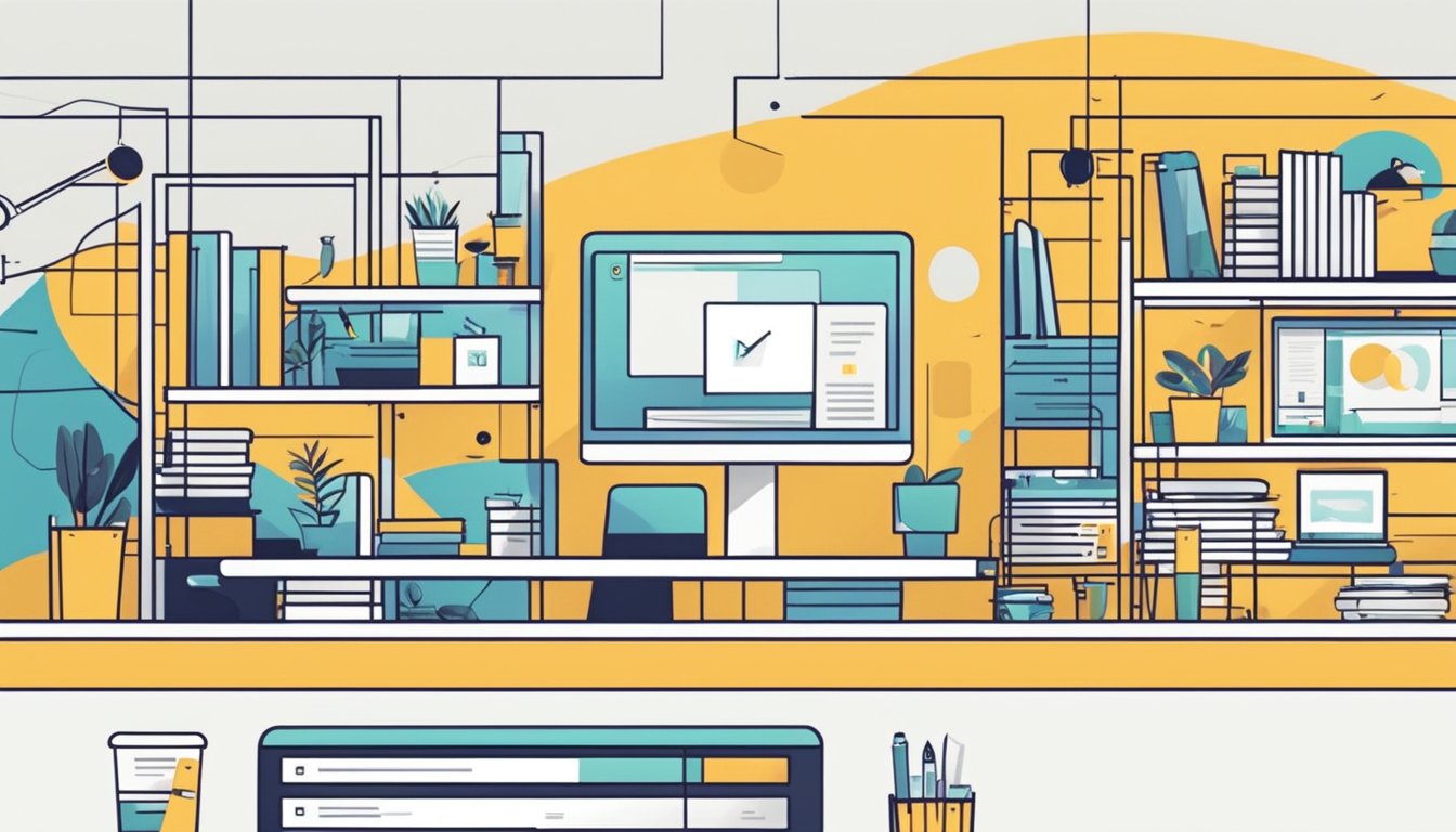 A sleek, modern website with bold branding elements and professional layout