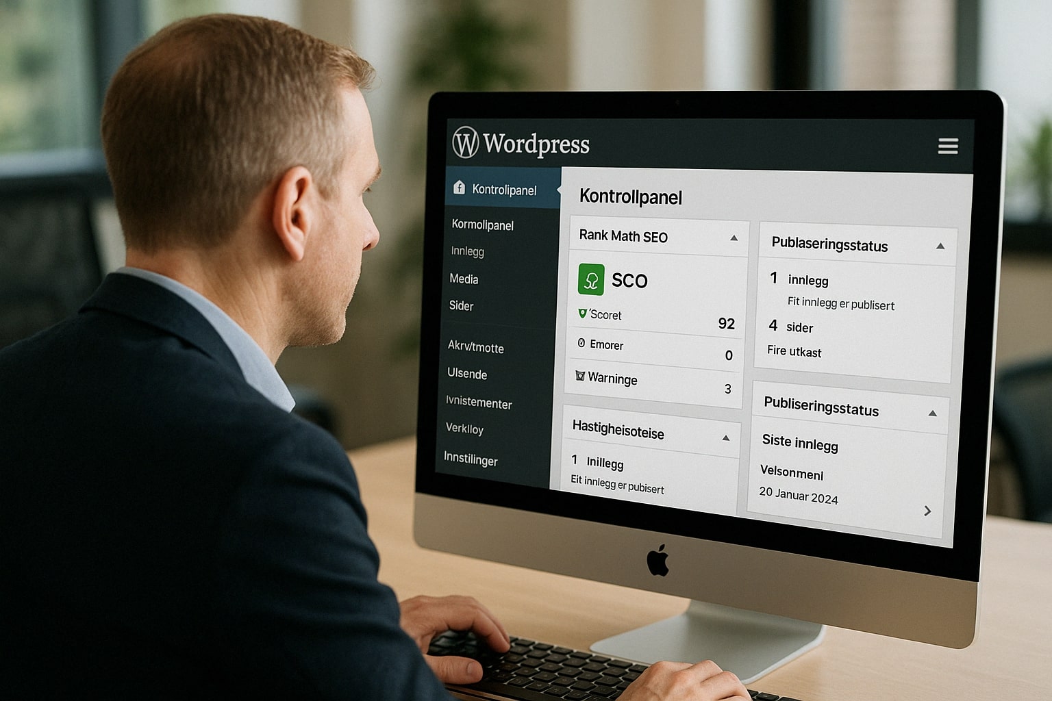 Wordpress oppsett og viktige funksjoner for din nettside