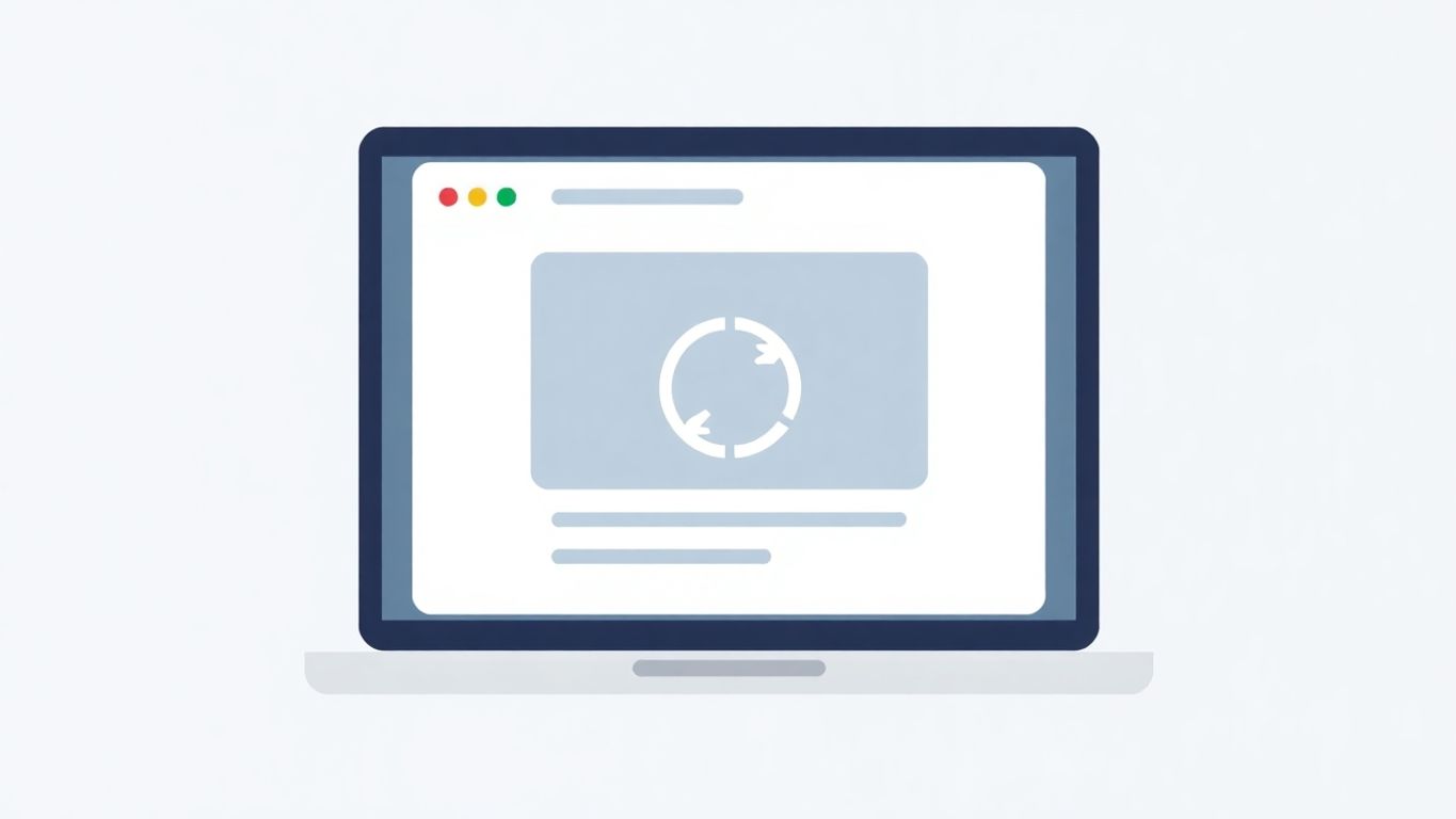 Illustrasjon av oppdatering av nettside
