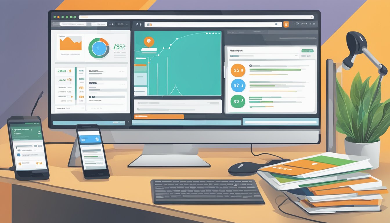 A computer screen showing SEMrush advertising and pay-per-click options