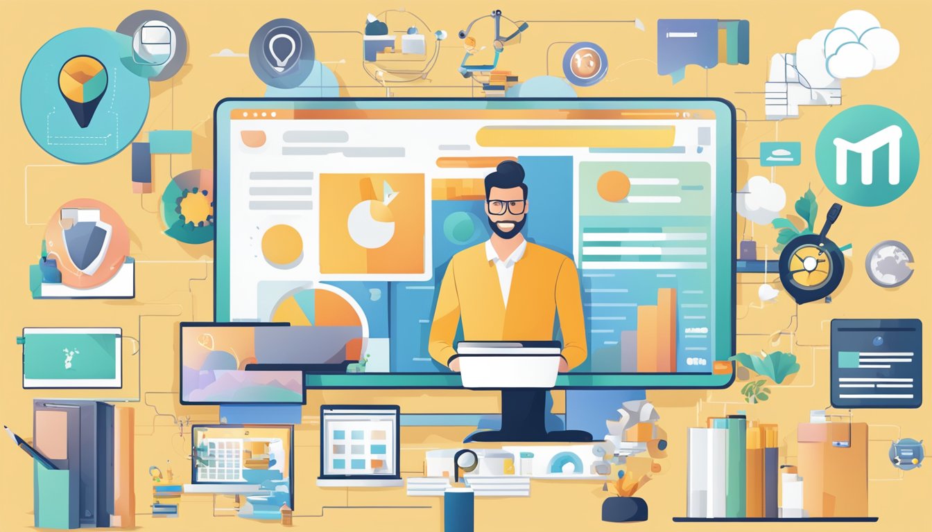 A digital marketing strategy being implemented through branding and content marketing