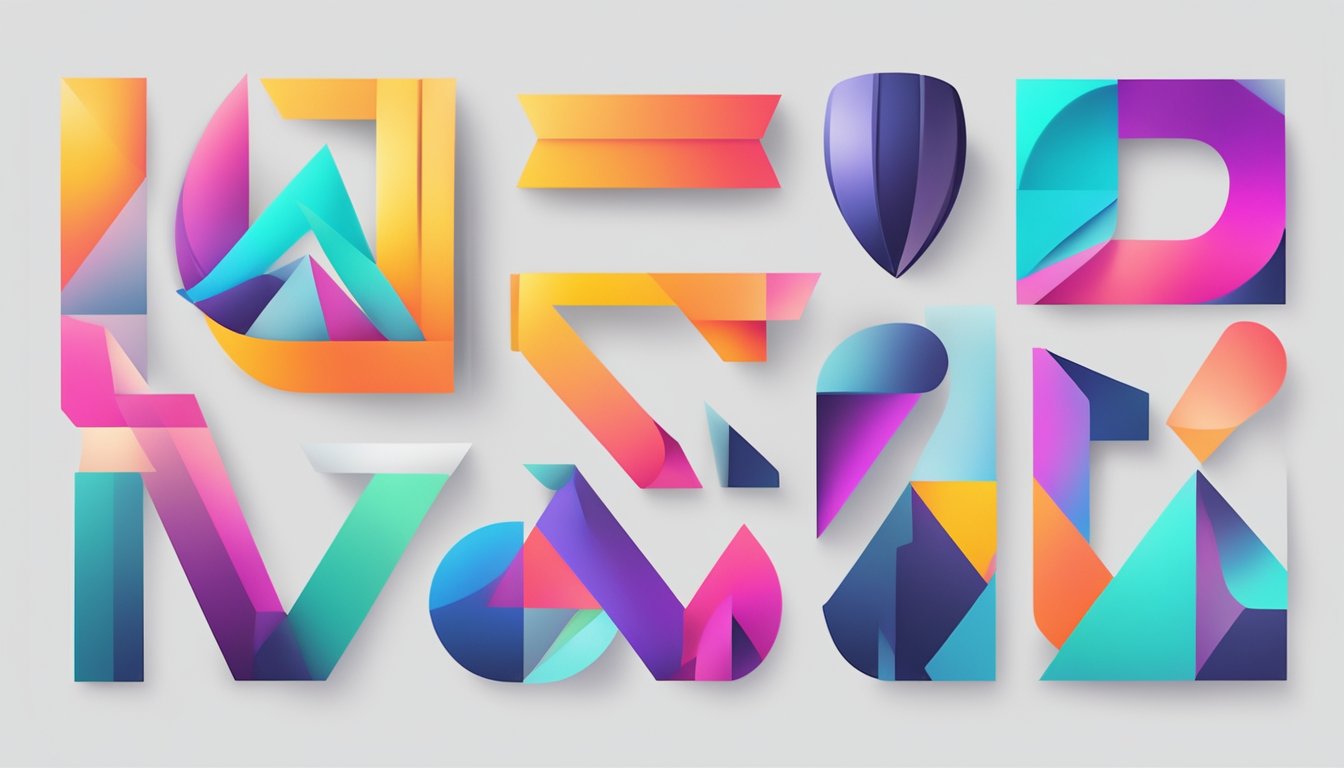 A modern, sleek logo with bold lettering and a vibrant color palette, representing innovation and creativity for startup companies