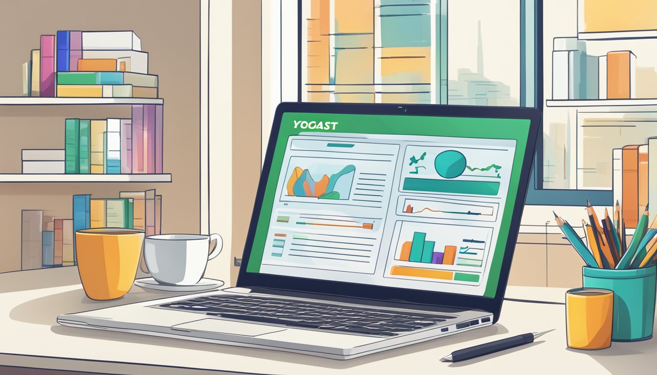 En bærbar datamaskin som viser SEO Yoast nøkkelordoptimalisering