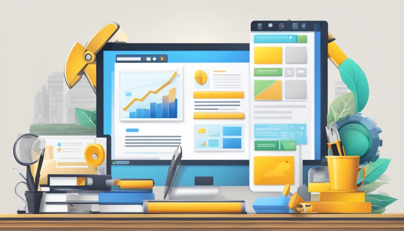 A platform and tools for website building on the screen