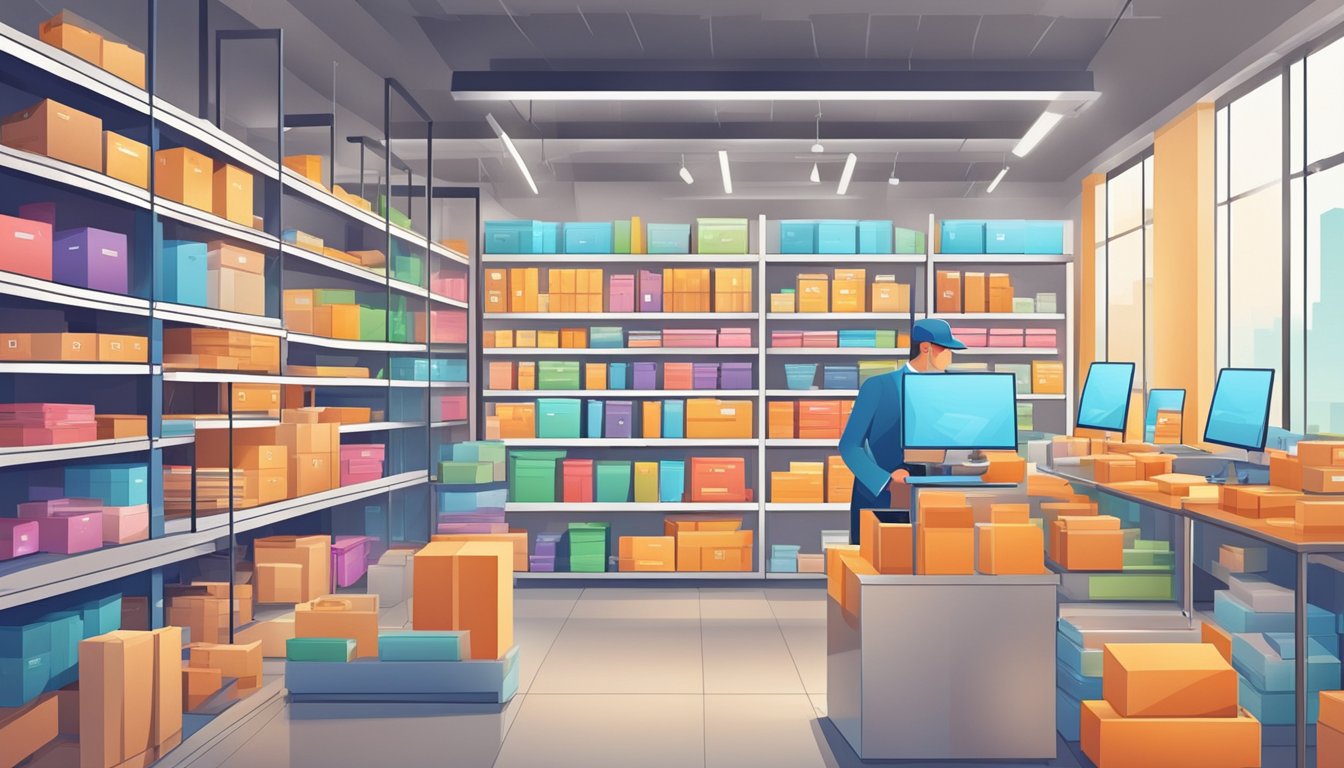 A streamlined online store operation with efficient processes and automation