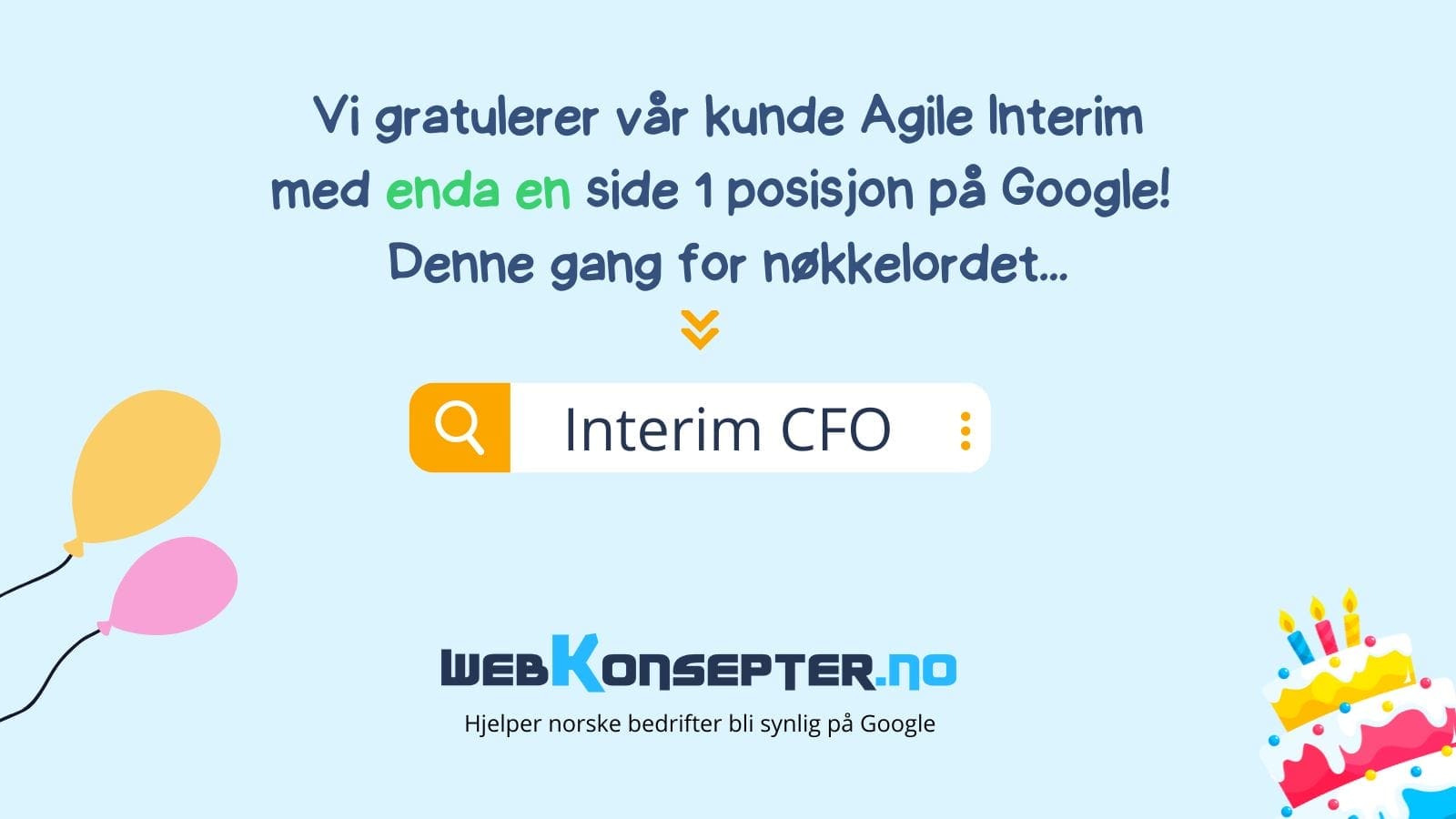 Side 1 posisjon på nøkkelordet "Interim CFO"