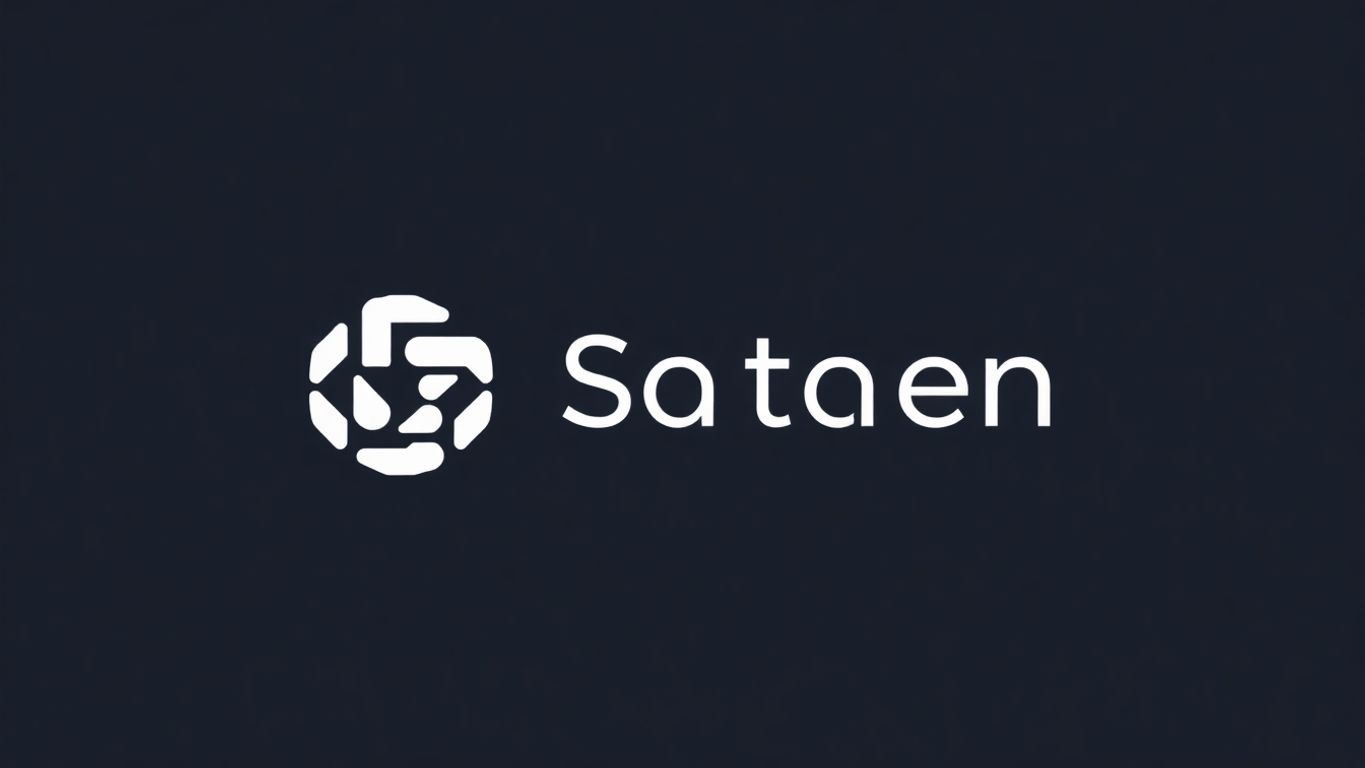 Moderne logo med myke farger og enkle former.
